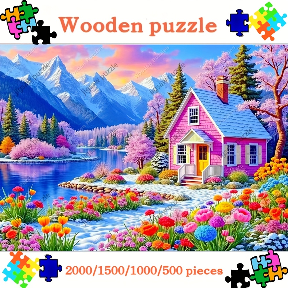 Woodworking Jigsaw - 2000/1500/1000/500 Stück Holzpuzzle für Erwachsene –