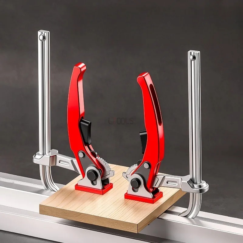 Woodworking Z Clips - Hochbelastbare Ratschen-F-Klemme mit Schnellverschluss für Holzbearbeitungsbänke,