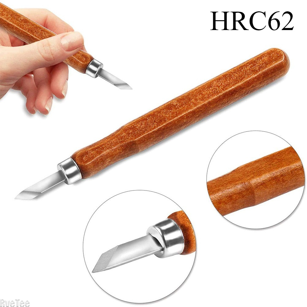 Woodworking Art - 12-teiliges SK2 Holzschnitzwerkzeug-Set mit Tasche, Schleifstein,