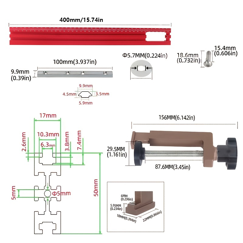 40cm Trimm- und Fräsführungssc – Woodworking Z Clips Bewertung und Preis