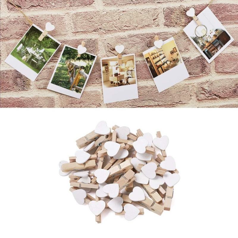 50 Stück weiße Herz-Wäscheklam – Woodworking Z Clips Bewertung und Preis
