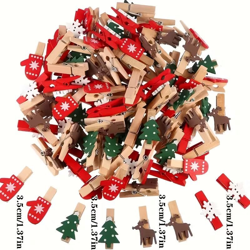50/100 Stück Weihnachts-Holzkl – Woodworking Z Clips Bewertung und Preis