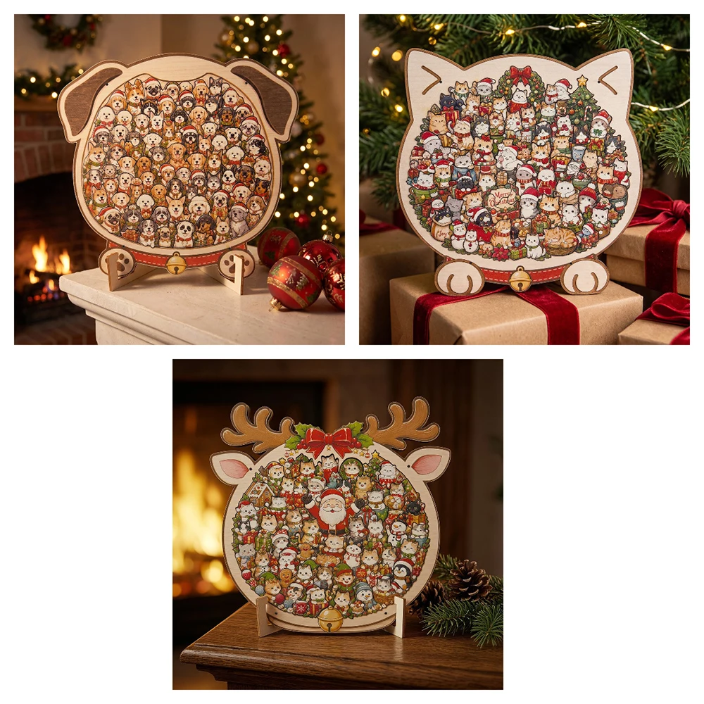 Weihnachtliches Holzpuzzle in  – Woodworking Jigsaw Bewertung und Preis