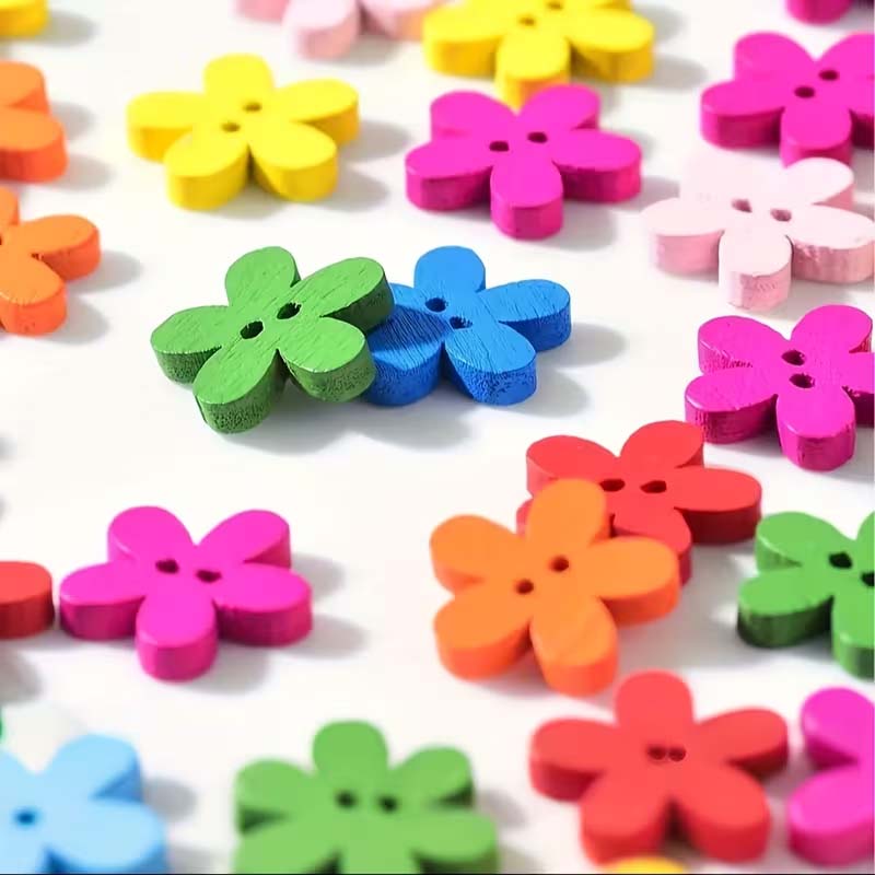 50/100 Stück Blumen-Holzknöpfe – Woodworking Z Clips Bewertung und Preis